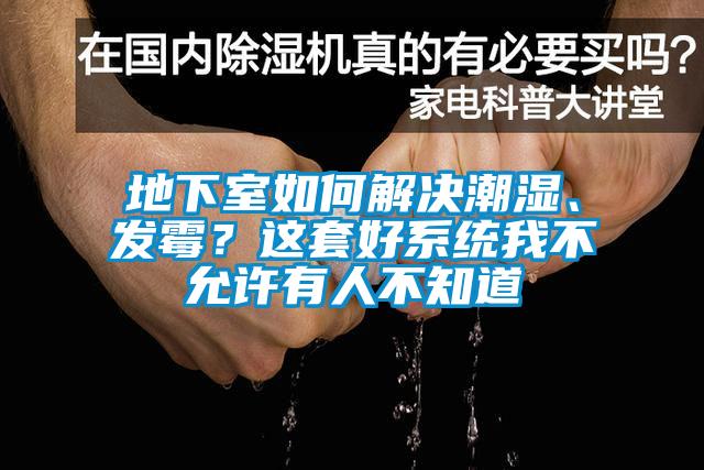 地下室如何解決潮濕、發(fā)霉？這套好系統(tǒng)我不允許有人不知道