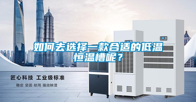 如何去選擇一款合適的低溫恒溫槽呢？