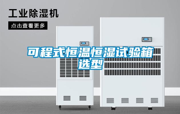 可程式恒溫恒濕試驗(yàn)箱選型