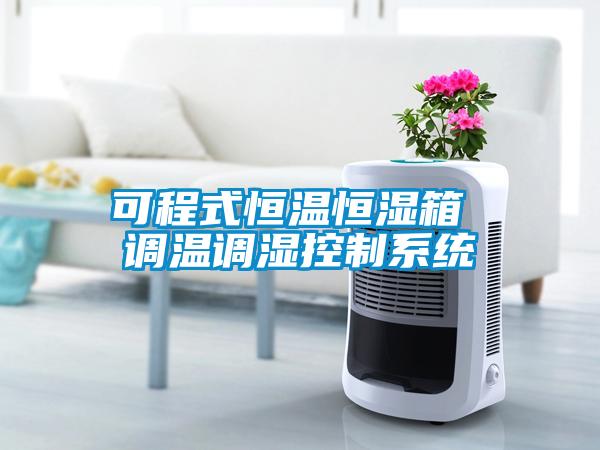 可程式恒溫恒濕箱 調(diào)溫調(diào)濕控制系統(tǒng)