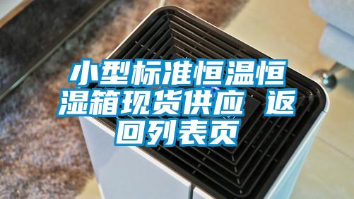 小型標(biāo)準(zhǔn)恒溫恒濕箱現(xiàn)貨供應(yīng) 返回列表頁