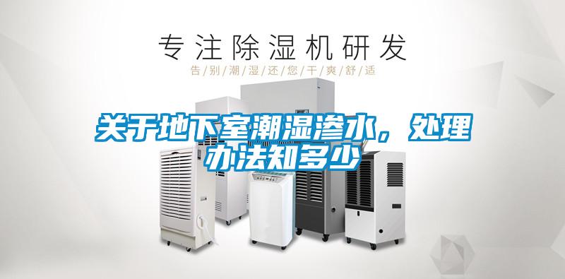 關(guān)于地下室潮濕滲水，處理辦法知多少