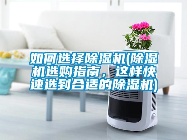 如何選擇除濕機(jī)(除濕機(jī)選購指南，這樣快速選到合適的除濕機(jī))