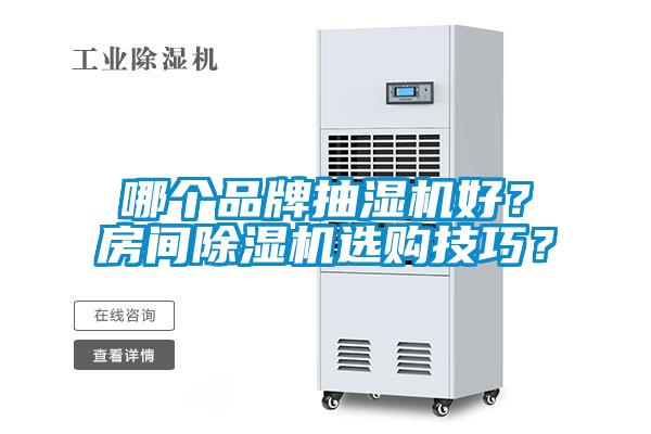 哪個品牌抽濕機好？房間除濕機選購技巧？