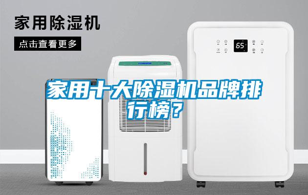 家用十大除濕機品牌排行榜？