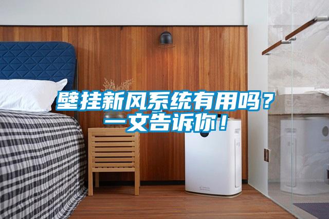 壁掛新風(fēng)系統(tǒng)有用嗎？一文告訴你！