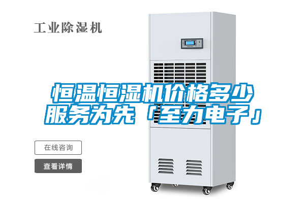 恒溫恒濕機(jī)價(jià)格多少服務(wù)為先「至力電子」