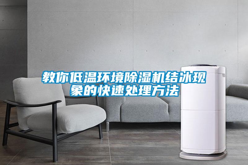 教你低溫環(huán)境除濕機(jī)結(jié)冰現(xiàn)象的快速處理方法