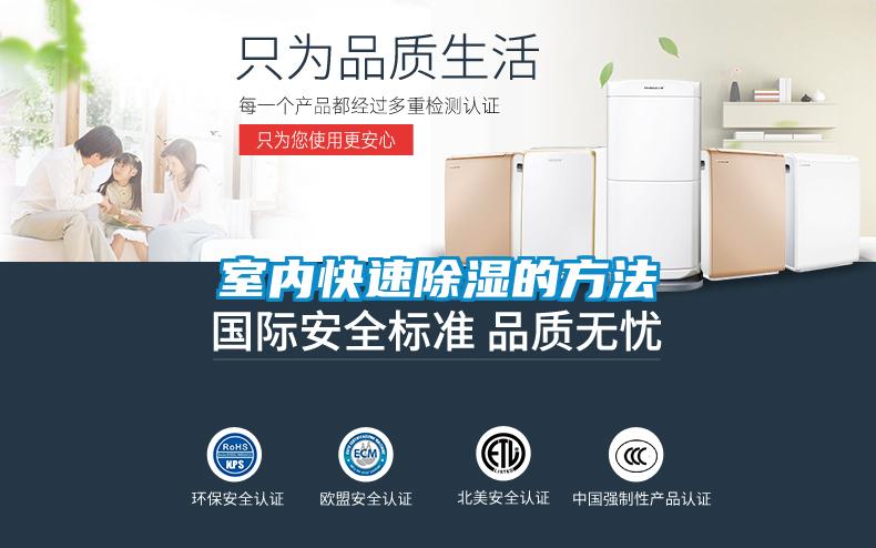 室內(nèi)快速除濕的方法