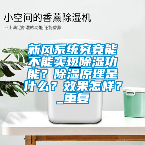 新風(fēng)系統(tǒng)究竟能不能實(shí)現(xiàn)除濕功能？除濕原理是什么？效果怎樣？_重復(fù)