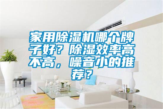 家用除濕機(jī)哪個(gè)牌子好？除濕效率高不高，噪音小的推薦？