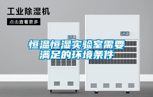 恒溫恒濕實驗室需要滿足的環(huán)境條件