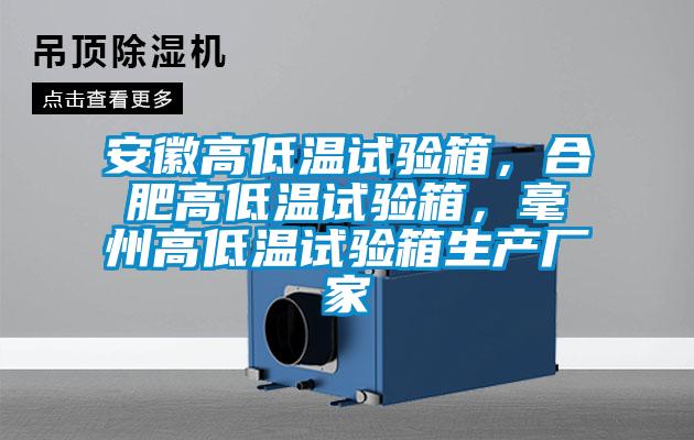 安徽高低溫試驗箱，合肥高低溫試驗箱，毫州高低溫試驗箱生產(chǎn)廠家