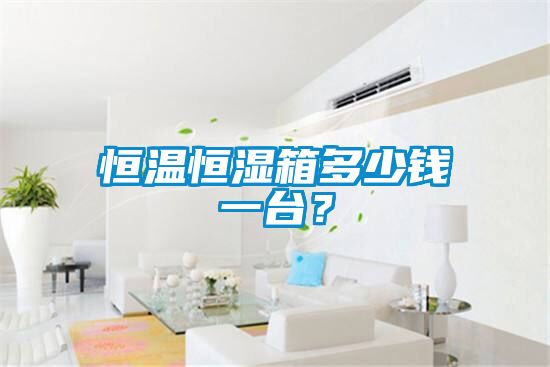 恒溫恒濕箱多少錢一臺(tái)？