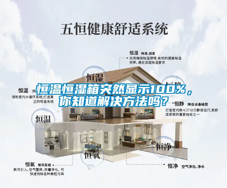 恒溫恒濕箱突然顯示100%，你知道解決方法嗎？