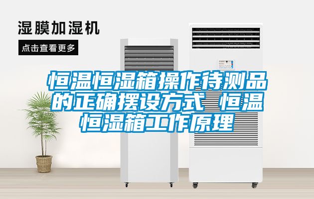 恒溫恒濕箱操作待測品的正確擺設(shè)方式 恒溫恒濕箱工作原理