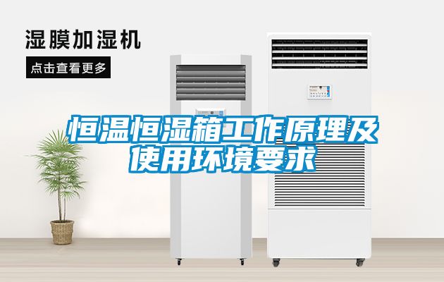 恒溫恒濕箱工作原理及使用環(huán)境要求