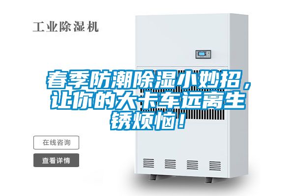 春季防潮除濕小妙招，讓你的大卡車遠離生銹煩惱！