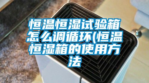 恒溫恒濕試驗(yàn)箱怎么調(diào)循環(huán)(恒溫恒濕箱的使用方法