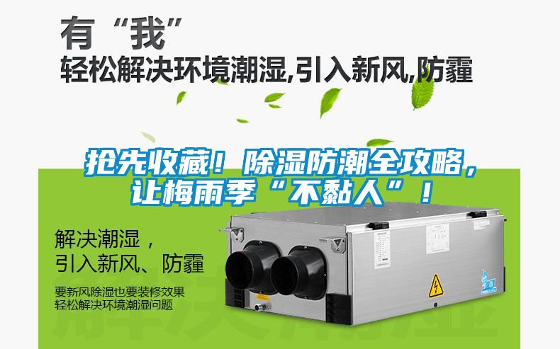 搶先收藏！除濕防潮全攻略，讓梅雨季“不黏人”！