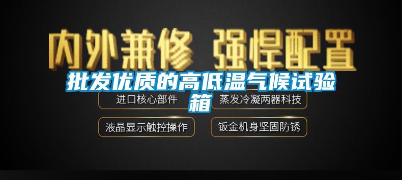 批發(fā)優(yōu)質(zhì)的高低溫氣候試驗(yàn)箱