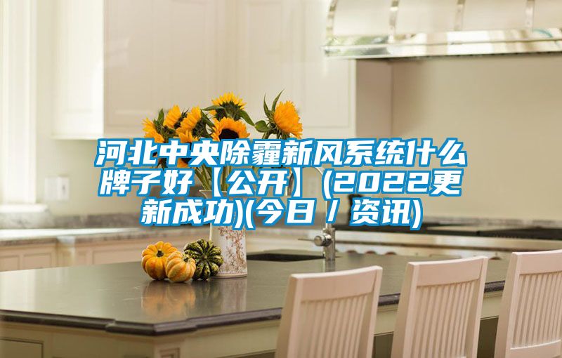 河北中央除霾新風系統(tǒng)什么牌子好【公開】(2022更新成功)(今日／資訊)