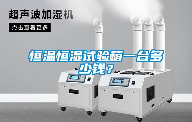 恒溫恒濕試驗箱一臺多少錢？