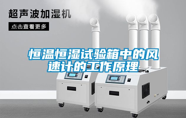恒溫恒濕試驗(yàn)箱中的風(fēng)速計(jì)的工作原理