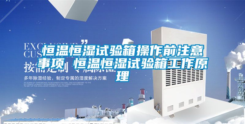 恒溫恒濕試驗(yàn)箱操作前注意事項(xiàng) 恒溫恒濕試驗(yàn)箱工作原理
