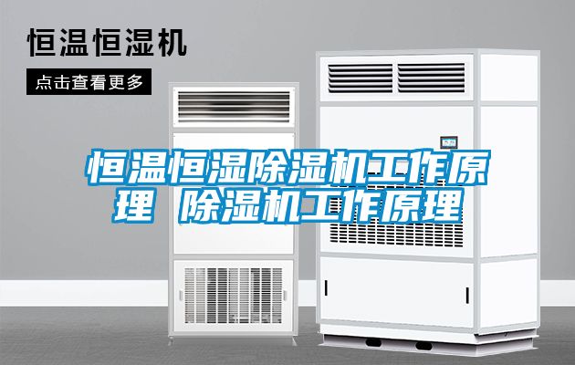 恒溫恒濕除濕機(jī)工作原理 除濕機(jī)工作原理