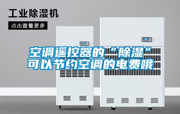 空調(diào)遙控器的“除濕”可以節(jié)約空調(diào)的電費(fèi)哦