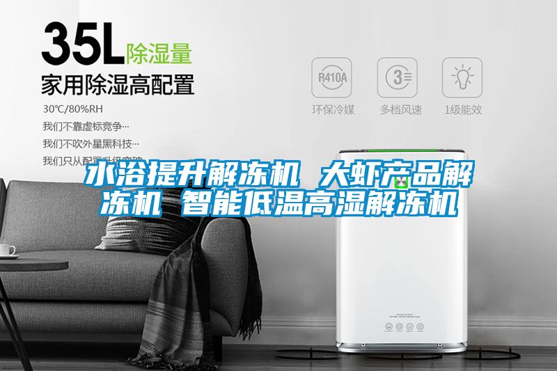 水浴提升解凍機 大蝦產(chǎn)品解凍機 智能低溫高濕解凍機