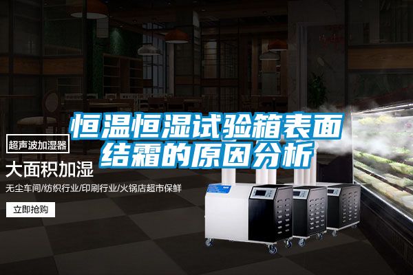 恒溫恒濕試驗(yàn)箱表面結(jié)霜的原因分析