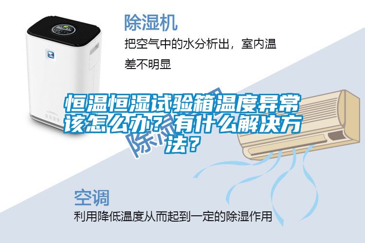 恒溫恒濕試驗(yàn)箱溫度異常該怎么辦？有什么解決方法？