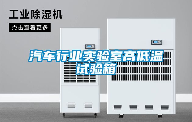 汽車行業(yè)實驗室高低溫試驗箱