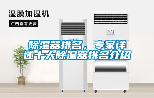 除濕器排名，專家詳述十大除濕器排名介紹