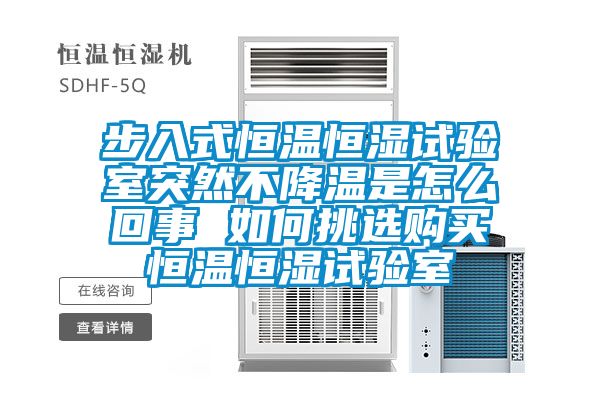 步入式恒溫恒濕試驗(yàn)室突然不降溫是怎么回事 如何挑選購買恒溫恒濕試驗(yàn)室