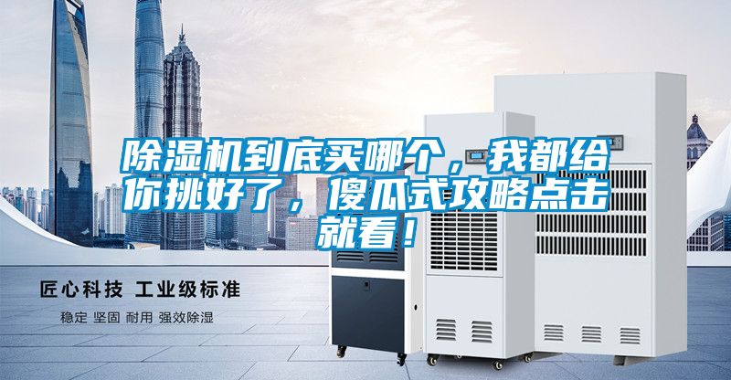 除濕機到底買哪個，我都給你挑好了，傻瓜式攻略點擊就看！