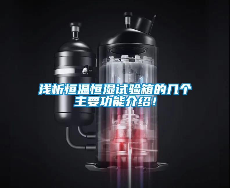 淺析恒溫恒濕試驗(yàn)箱的幾個(gè)主要功能介紹！