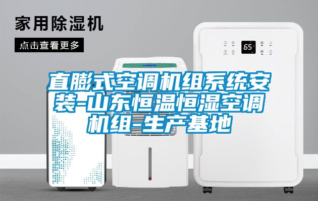 直膨式空調(diào)機組系統(tǒng)安裝-山東恒溫恒濕空調(diào)機組-生產(chǎn)基地