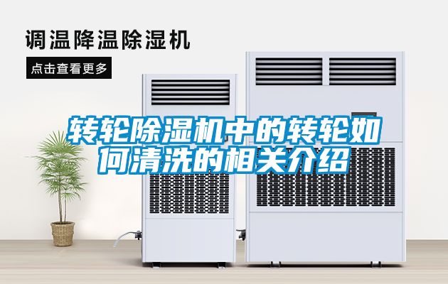 轉(zhuǎn)輪除濕機中的轉(zhuǎn)輪如何清洗的相關(guān)介紹