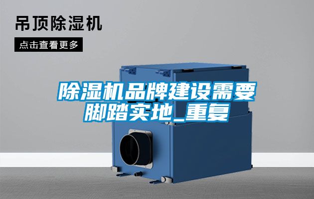 除濕機品牌建設(shè)需要腳踏實地_重復(fù)