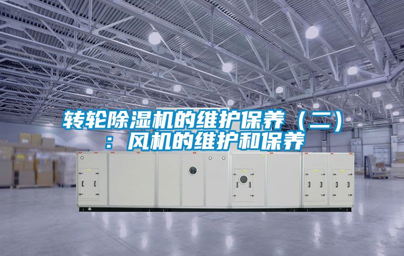 轉(zhuǎn)輪除濕機的維護保養(yǎng)（二）：風機的維護和保養(yǎng)