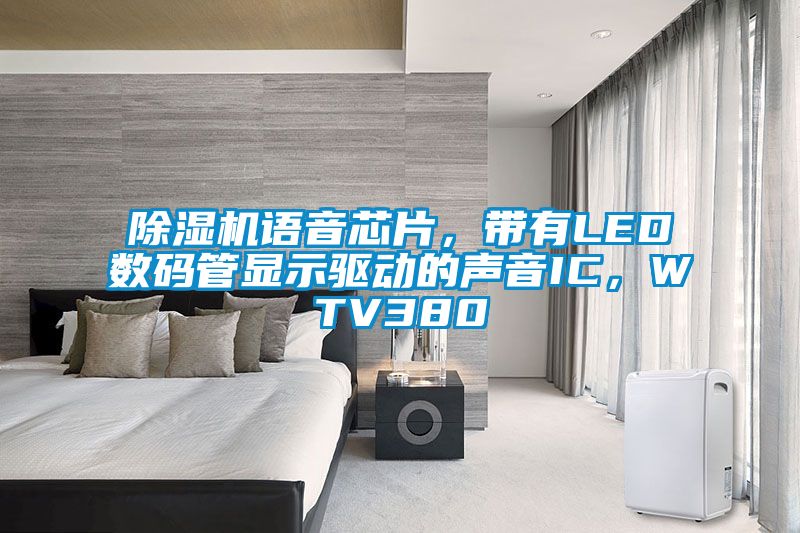 除濕機語音芯片，帶有LED數(shù)碼管顯示驅動的聲音IC，WTV380