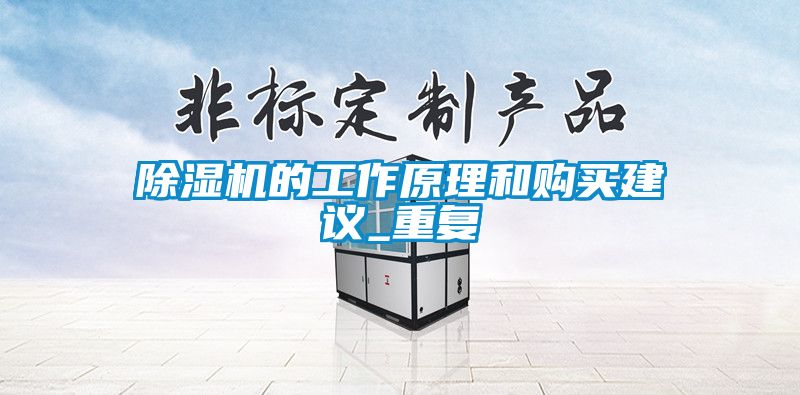 除濕機(jī)的工作原理和購買建議_重復(fù)