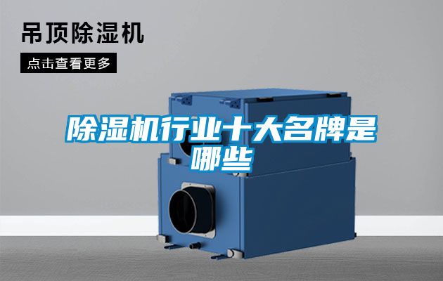 除濕機(jī)行業(yè)十大名牌是哪些