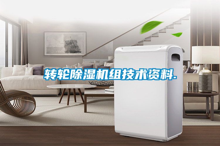 轉(zhuǎn)輪除濕機組技術(shù)資料.