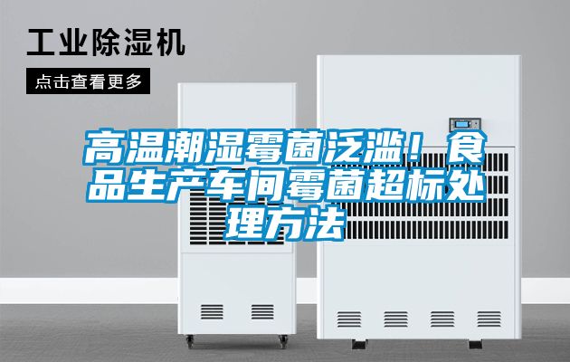 高溫潮濕霉菌泛濫！食品生產車間霉菌超標處理方法