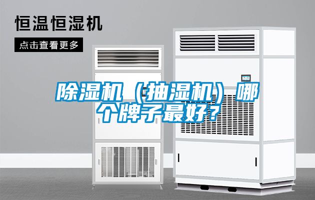除濕機（抽濕機）哪個牌子最好？