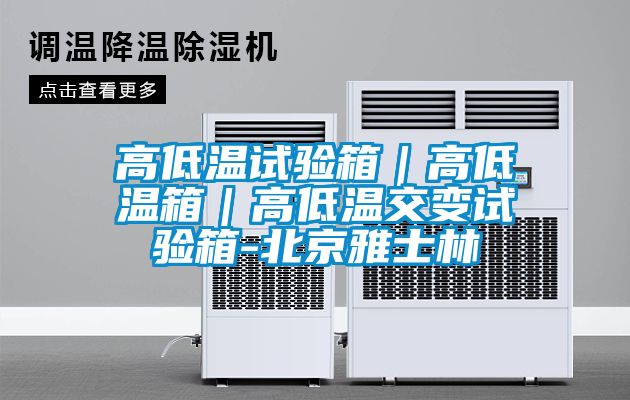 高低溫試驗(yàn)箱｜高低溫箱｜高低溫交變試驗(yàn)箱-北京雅士林